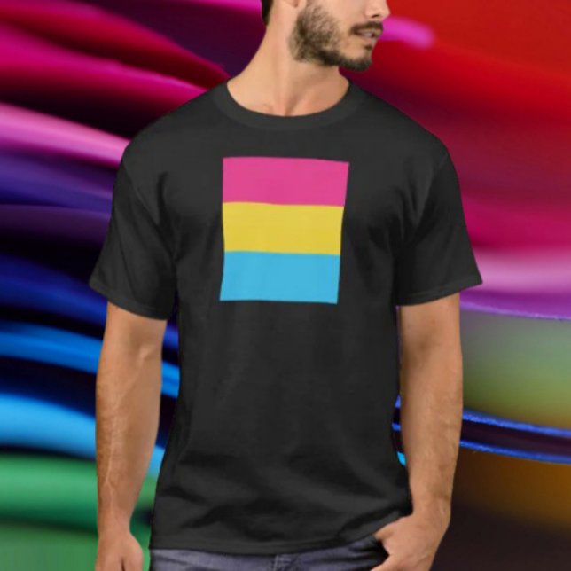 Pansexuell stolthetsflagga t shirt (Skapare uppladdad)