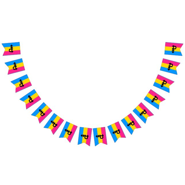 Pansexuell stolthetsflagga vimplar (Alla)
