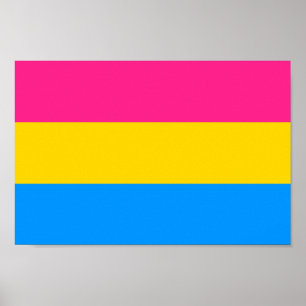 Pansexuella stolthetsfärger poster