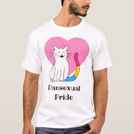 Pansexuellt Pride Kat T Shirt