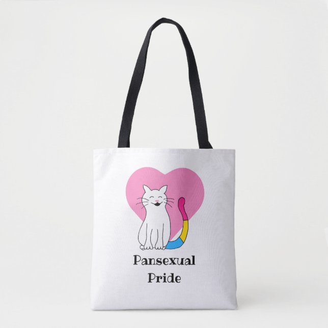 Pansexuellt Pride Kat Tygkasse (Framsida)