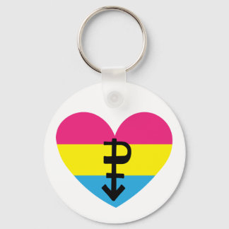Pansexuellt pride nyckelring