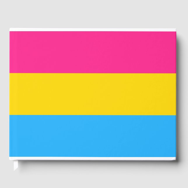 Pansexuellt Pride (Pan Flagga) Gästböcker (Framsida)