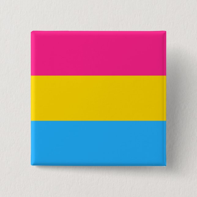 Pansexuellt Pride (Pan Flagga) Knapp (Framsida)