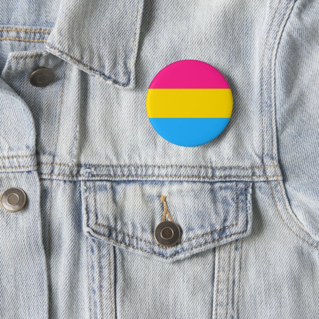 Pansexuellt Pride (Pan Flagga) Knapp (In Situ)