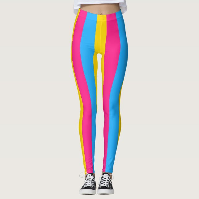 Pansexuellt Pride (Pan Flagga) Leggings (Framsida)