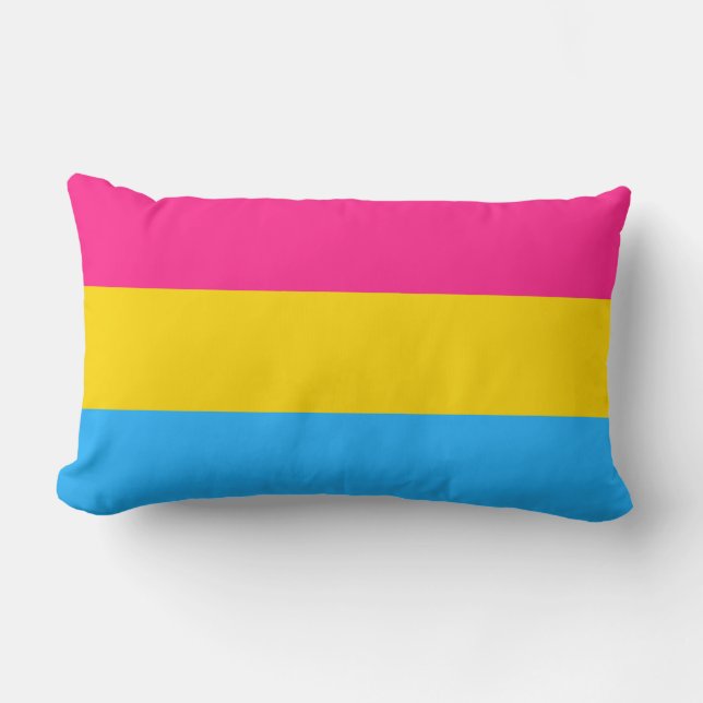 Pansexuellt Pride (Pan Flagga) Lumbarkudde (Framsida)