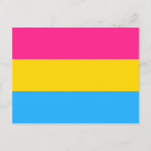 Pansexuellt Pride (Pan Flagga) Vykort