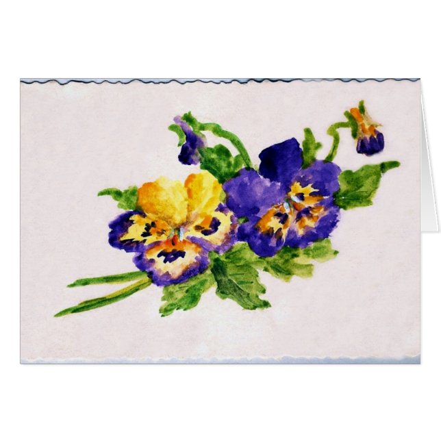 Pansey målning OBS kort (Framsidan Horizontal)