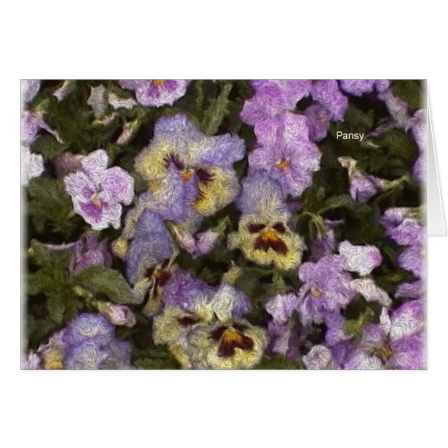 Pansier 01 hälsningskort (Framsidan Horizontal)