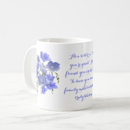 Pansier, syster i juridik, vän och familj kaffemugg