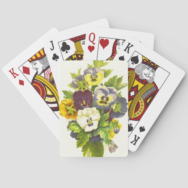 Pansies 1874 casinokort (Baksidan)