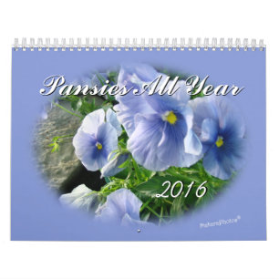 Pansies 2016 Kalender-skräddarsy det behövda år Kalender