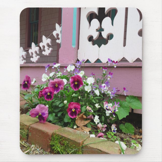 Pansies and Fleur-de-lis - Martha's Vineyard Musmatta (Framsidan)