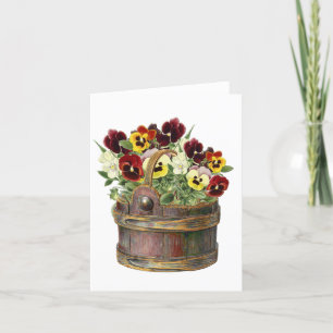 Pansies Flowers Tack Kort