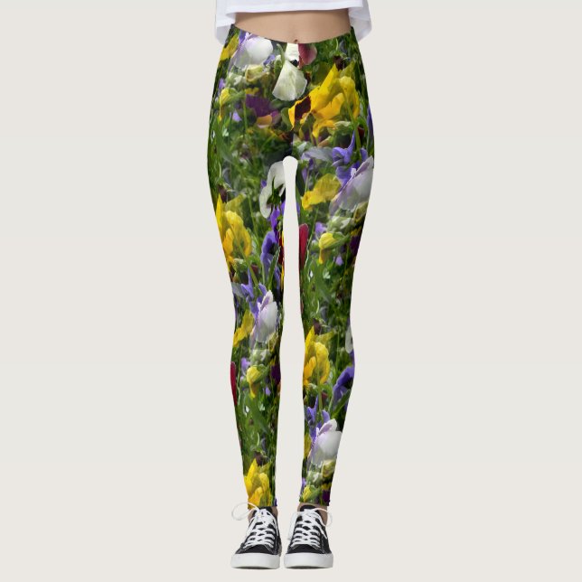 Pansies Forever... Leggings (Framsida)