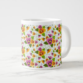Pansies Jumbo Mugg