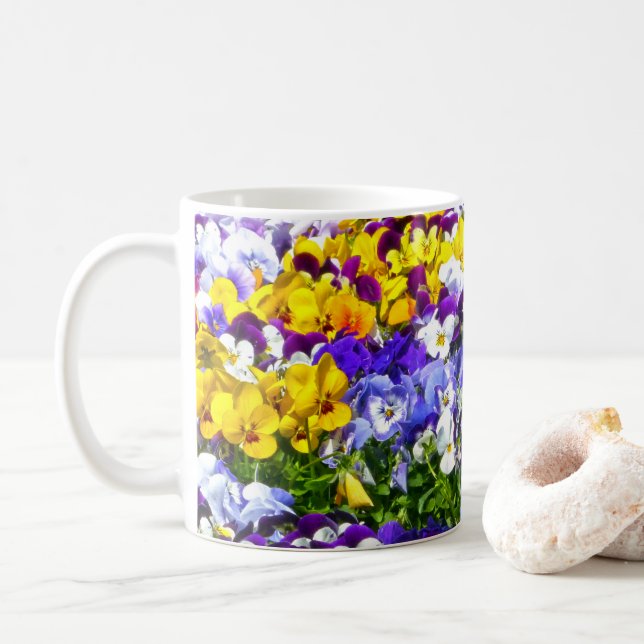Pansies Kaffemugg (Med munk)