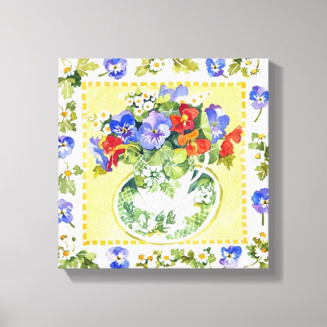 Pansies - Nasturtiums 2013 Canvastryck (Framsida)