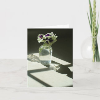 Pansies notecard kort