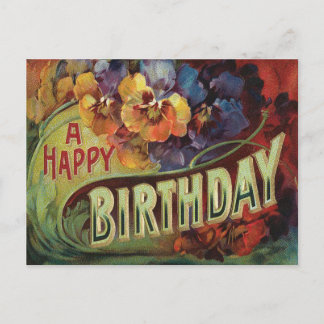 Pansies Pansy Rainbow Flowers Blommigt Vykort