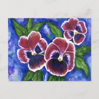 Pansies Vykort