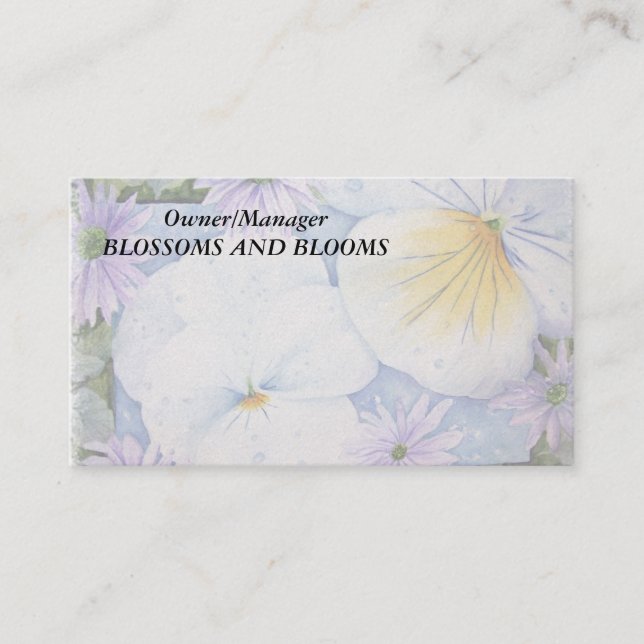 PANSIESANPASSADEVISITKORTAR VISITKORT (Framsida)