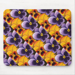 "Pansy #1" Blommigt Mousepad med Mönster Musmatta