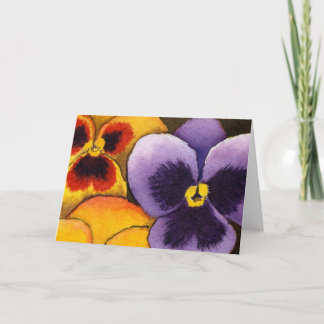 "Pansy #1"-kort för Blommigt Kort