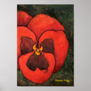 Pansy #3 Art Skriv ut Poster