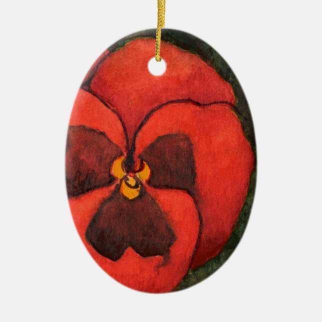 "Pansy 3"-Blommigt för ornament (Framsidan)