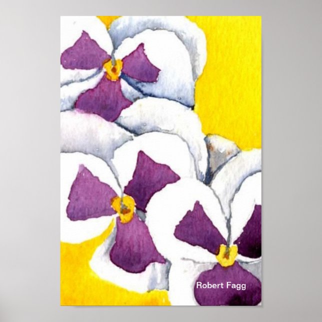 Pansy #4 Art Skriv ut Poster (Framsidan)