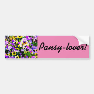 Pansy älskare bildekal