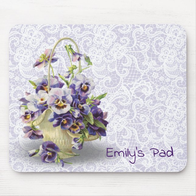 Pansy Basket vid Snöre  Musmatta (Framsidan)