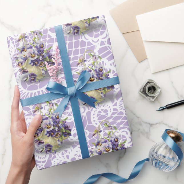 Pansy Basket vid Snöre Presentpapper (Gifting)