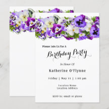 Pansy Birthday