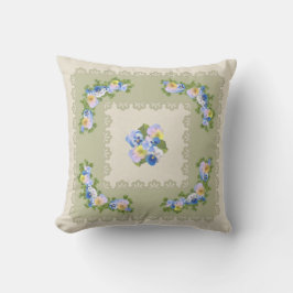 Pansy-blomkudde Kudde