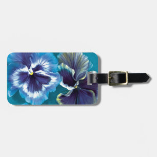 Pansy blommigt bra art botaniskt namngiven bagaget bagagebricka