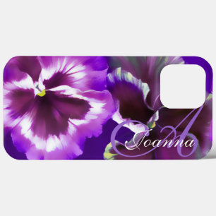 Pansy blommigt lila namn
