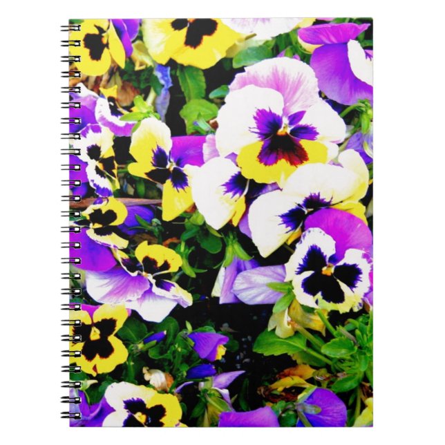 Pansy-blommor Anteckningsbok (Framsidan)