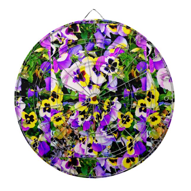 Pansy-blommor Darttavla (Framsidan)