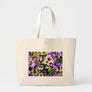 Pansy-blommor Jumbo Tygkasse