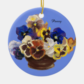 Pansy Bouquet Julgransprydnad Keramik