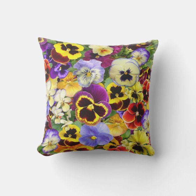 Pansy Cascade Exdoor Pillow Kudde (Framsida)