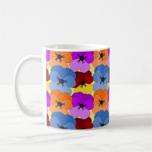 Pansy Collage Kaffemugg