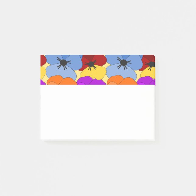 Pansy Collage Post-it Block (Framsida)