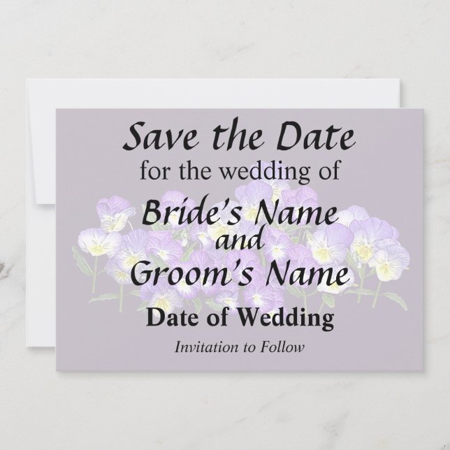 Pansy Family Reunion Spara Datumet (Framsida)