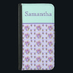 Pansy Flower Aqua Rand art blommigt Girls Namn Plånboksfodral För Samsung Galaxy S5<br><div class="desc">Pansy Flower Gult Aqua Rand Pansy blommigt design,  med ett helt anpassade namn. Den här fina blommigten skulle ge en komplimang till vilken dekoration som helst. Designad från en av mina ursprungliga blommålningar.</div>
