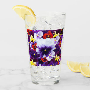 Pansy Flower Firande, dricksglas Glaskopp