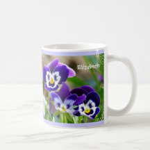 Pansy Flower & Scripture Mugg